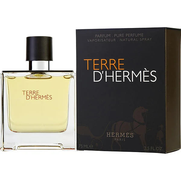 Hermes Terre d'hermes pure parfum 2.5 oz cologne for men front side